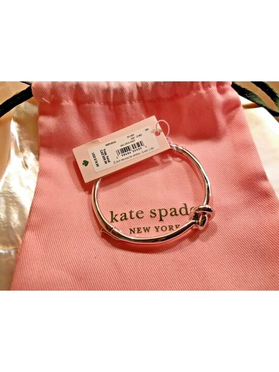 kate spade new york Jewelry - Kate Spade Sailor’s Knot Hinge Silver Bracelet